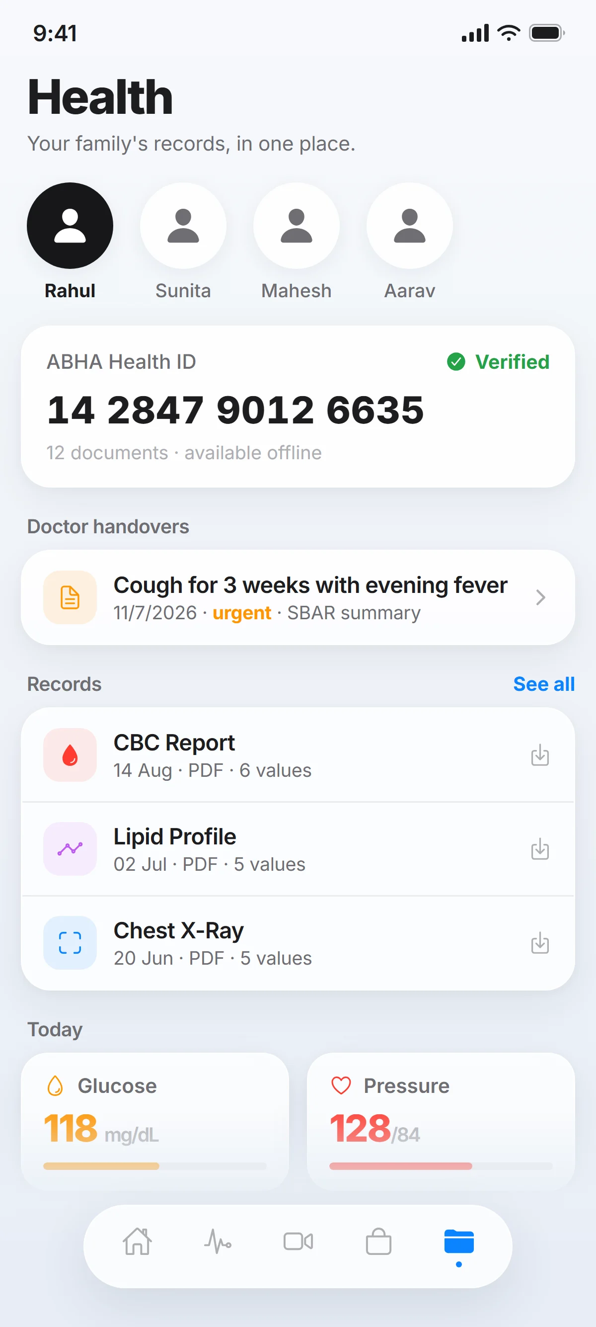 Nirog mobile app: Family health